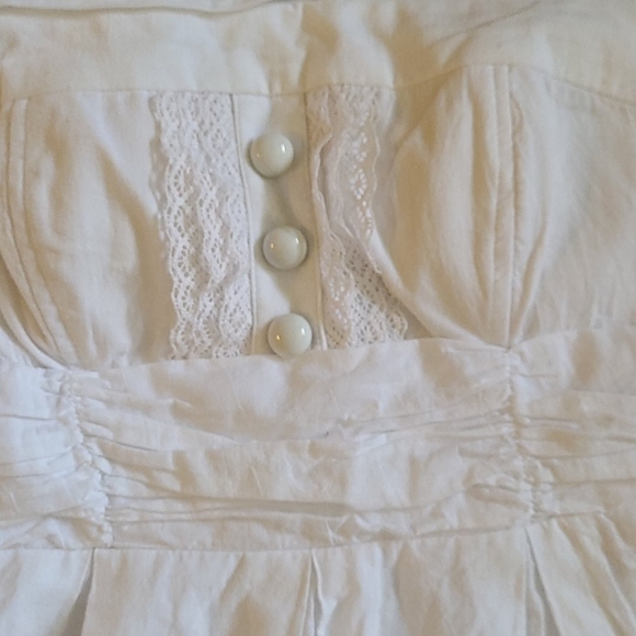 SUMMER BEAUTIFUL WHITE LACE MINI STRAPLESS 3 DRESS - Picture 9 of 16